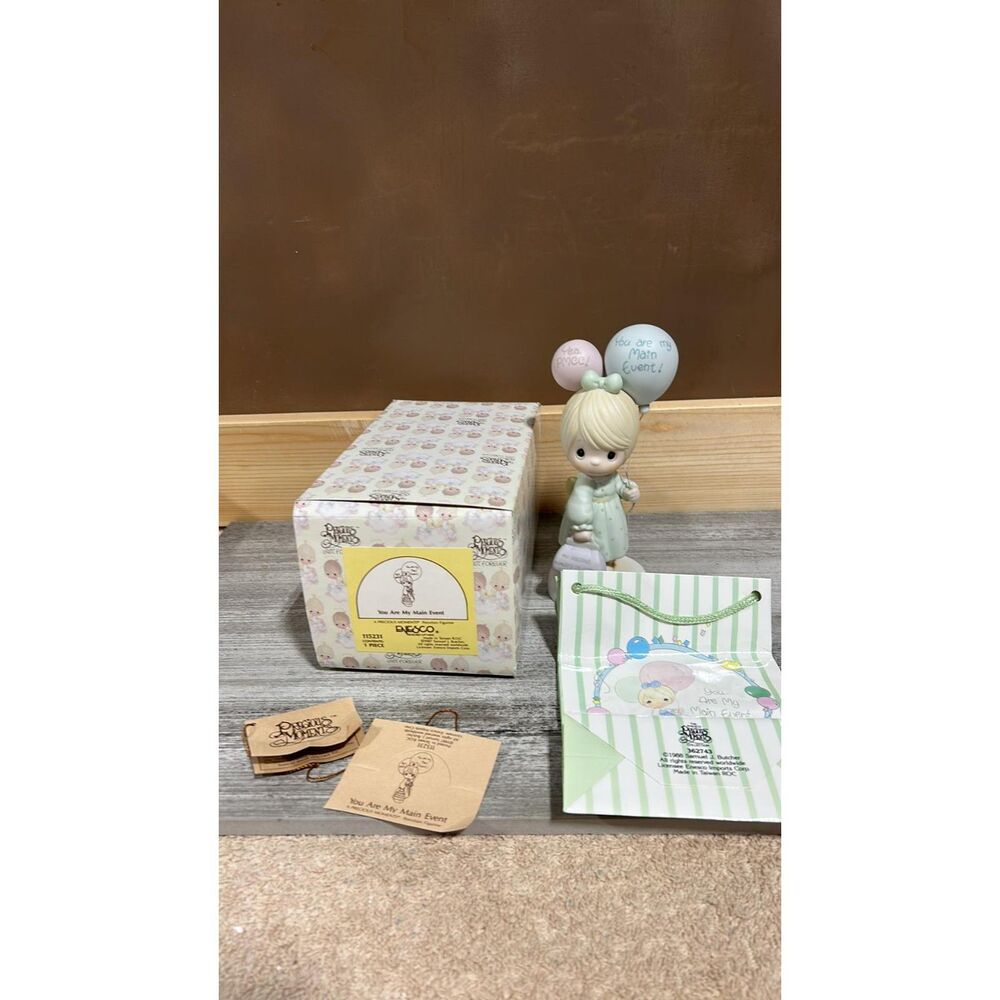 Precious Moments Porcelain Figurine " You Are  My Main Event" # 115231